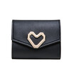 Bags Women's Wallet Tri-fold Love Coin Purse Small Bag Women's Clutch Pink
