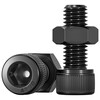 Tianzhuo Hardware black 304 stainless steel hexagonal cylindrical head screw nut set DIN912 black cup head M2M2.5M3-M8 M5*25 10 sets