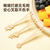 Cui Dahuang Fruit Fork Disposable Fork Thickened Bamboo Cake Dessert Fork Smooth and Burr-Free 50 Count