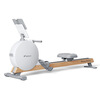Merrick Q3 magnetic rowing machine MR-R21 smart home 32-stop resistance adjustment aerobic paddling sports equipment white solid wood aluminum rail self-generating version MR-R21W2