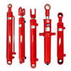 Oil cylinder hydraulic cylinder single and two-way lifting platform double-ear non-standard custom small freight elevator engineering cylinder complete set of accessories 5 tons inner diameter 63 rod diameter 35 stroke 400 national standard