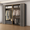Open wardrobe home bedroom cloakroom simple coat rack storage rack floor hanging clothes rack walk-in rack color and size customization