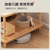 Yimi Love Coffee Table Shelf Small Solid Wood Modern Simple Living Room Bedside Cabinet 0.6m*0.4m BJ-02