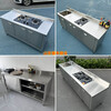 304 stainless steel workbench with pool platform sink integrated stove cabinet hotel commercial home kitchen cabinet 120-60-80 single pool 1 point 2mm thick