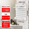 FANCYCHIC small basket radiator household aluminum composite wall-mounted bathroom plumbing towel rack storage rack towel rack copper aluminum composite-storage rack gray 800*400 medium