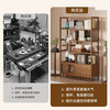 Sizhuge solid wood new Chinese style Bogu rack ornament display cabinet Duobaoge tea set partition tea storage storage shelf simple 80 simple style thickened and reinforced