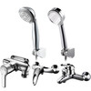 JOMOO bathroom shower shower set full copper exposed shower faucet mixing valve simple shower head A style faucet