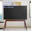 Damey solid wood TV mobile stand TV floor stand art mobile cart PU universal casters home B&B style TV stand universal Xiaomi Hisense Skyworth and others (limited time package installation) walnut color YJ04 (75-100 inches)
