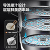 SUPOR steamer 304 stainless steel steamed bun pot thickened double bottom soup pot three-layer steamer household lightweight large-capacity pot upgraded and easy to take - 3 layers - 26cm