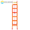Thickened aluminum alloy telescopic ladder household folding carbon steel stair lift aluminum ladder engineering straight ladder shrinking attic meter 10 meters thick 3mm thick shrink 52 meters extend 92 meters aviation aluminum welding reinforcement telescopic ladder