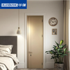 Solid wood composite paint door set door interior door bedroom door kitchen door Huaqiang white