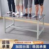 Kegang stainless steel workbench operating table packing table dust-free workshop desk waterproof anti-rust high temperature resistant operating table school laboratory acid and alkali resistant corrosion resistant instrument test bench can be customized Stainless steel desktop 200*100*75 load-bearing 300kg