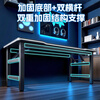 Jike folding table computer table home study desk e-sports table game table study table simple office desk long table thickened large size black 120*60