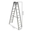 Werner double-sided aluminum alloy ten-step foldable 3-meter ladder 210CN