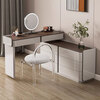 Xinang lacquered dressing table Italian minimalist drawer cabinet integrated bedroom simple modern 2025 new bedside dressing table fashion 120 dressing table + 120 drawer cabinet