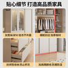 Shangxuan JD Yuncang Shining Wardrobe Bedroom Modern Simple Solid Wood Wardrobe Rental Sliding Door Large Wardrobe Wardrobe Solid Wood 1.6 Meter Wardrobe