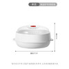Japanese microwave oven heating steamer food-grade household water-added double-layer thickened container steamer steamer box steamer round single-layer microwave oven dedicated (no odor microwave steamer high temperature and low temperature resistance
