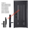 Meikejie Class A anti-theft door security entry door breathable home with ventilation window door middle door smart lock door mother door 2050*960 mechanical lock
