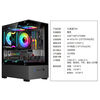 Jiuweihu sea view room column-free MINI computer case desktop double-sided glass side see-through/support MATX motherboard/120 water cooling T09 column-free MINI sea view room black + 5 PRO black