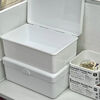 JD Logistics Affordable Milk White Box Storage Box Flip Cover Storage Box Student Hair Accessories Jewelry Box Storage Storage Box White Flip Cover Box 18*11*7