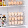 An Junsheng refrigerator side door egg storage box storage rack reversible kitchen special egg tray storage box egg box three layers can hold 30 eggs transparent