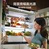 Midea Xiong Dundun 603L cross-door refrigerator ultra-thin zero-embedded dual system ultra-large capacity first-class energy efficiency trade-in white BCD-603WUSPZM (E) national subsidy