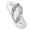 Masifu 304 stainless steel hook hook U-shaped fixed hook rope pull ring ring hook M5 oval