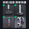 NVV Headphone Controller Bracket 2-in-1 RGB Lighting with USB Expansion Suitable for PS5/XBOX/Switch Game Controller Storage Bracket Headphone Hanger NG-1R