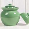 LANGUAGE OF CUP Jingdezhen pickle jar household ceramic sealed pickle jar with lid earthenware old-fashioned pickle jar pickle jar 20 pounds (warm heart orange)