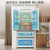 Rongsheng 501Pro French upgraded model 501 liter dual system double cycle refrigerator French multi-door IDP active sterilization blue light freshness BCD-501WD3MPZ Haoyue White BCD-501WD3MPZ Haoyue White