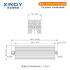 XINQY Xinqiyuan N-JK RF coaxial fixed attenuator 0-6g high power 50/100/200/300/500W attenuation value 10dB/30dB power 200W DC-6GHz attenuation value 40dB