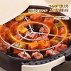 Shijin German quality air fryer hanging grill 316 grill vertical oven stainless steel round skewers grill + 24 skewers 16cm