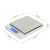 Kitchen electronic scale household small baking gram high-precision weighing food scale gram scale Chinese medicine jade metal rechargeable range 500g/accuracy 0.01g