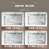 Customized 5MM embossed SUS304 stainless steel original color large single-slot household kitchen sink multi-functional under-counter dishwashing knife holder 75*46 flagship all-copper three-speed pull-out dragon