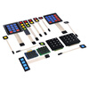Zejie 4/12/16-key MCU membrane keyboard matrix keys 1*4/3*4/4*4 tact switch module 4*4 matrix keys with mounting holes