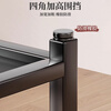 Julihui washing machine base fully automatic washing machine elevated shelf refrigerator bracket thickened ultra-stable high temperature paint moisture-proof and rust-proof black shelf + blackboard double-layer bottom baffle