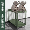 Military green mobile cage combat readiness material turnover vehicle wheeled mobile pallet thickened field picture box rotational molding box 1200 deep mesh cage