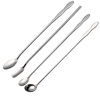 Baichao Coffee Stirring Stick Bar Spoon Long Handle Stirring Spoon Stainless Steel Small Spoon Extended Smoothie Spoon Mixing Spoon Milk Tea Shop Use Pointed Ice Spoon (32cm)