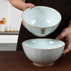 Huaqingge ceramic household noodle bowl soup bowl ice crack craft 6 inches 2 pack high temperature healthy underglaze color
