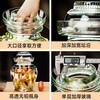 Harvest Sichuan pickle jar household glass sealed jar pickles pickle jar pickled chili sauce jar old-fashioned pickle jar water capacity 5 catties + inner lid + pickle clip + cotton brush 2.5L