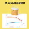 Sentai Insulated Box Refrigerator Home Car Outdoor Refrigerator Portable Cold Keeping Picnic Fishing Commercial Stall Ice Bucket 8L EPS Original-Lemon Yellow Keeps Cold 24h