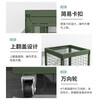 Military green mobile cage combat readiness material turnover vehicle wheeled mobile pallet thickened field picture box rotational molding box 1200 deep mesh cage