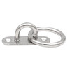 Masifu 304 stainless steel hook hook U-shaped fixed hook rope pull ring ring hook M5 oval