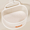 Visitor bathroom storage rack hanging basket bathroom bathroom storage basket kitchen dormitory bedside wall-mounted hanging basket small