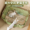 Meow Xianer cat litter box large fully enclosed cat toilet anti-splash cat litter box cat supplies mite removal fully enclosed cat litter box green + deodorizing bag
