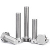 Bingneng 304 stainless steel GB32.1 head punching screw external hexagonal head with hole bolt through steel wire sealing hole 3-M18 M10*12 5 pieces