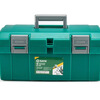 Shida Plastic Multifunctional Aluminum Alloy Tool Box Single and Double Layer Portable Home Repair and Installation Storage Box 95162/ Plastic Tool Box 16 Inch