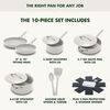 Greenpan Nova Healthy Ceramic Nonstick 10-Piece Cookware Pots and Pans Set Not Included