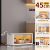Installation-free small cupboard kitchen storage rack bowl rack tableware storage cabinet kitchen utensils dust-proof storage rack free light luxury tea 65CM five layers - universal wheel