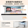 Midea Zhenxiang series 508-liter multi-door refrigerator French dual system M60 ultra-thin zero-embedded household air-cooled frost-free first-class energy-efficiency energy-saving refrigerator national subsidy BCD-508WUFPZM (E) Stardust White